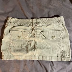 Zinc Micro Mini Cargo Skirt Sz 7